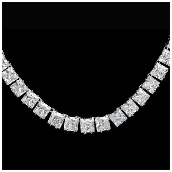 Swarovski Crystals Matika 50 Carat Tennis Necklace - Picture 5 of 9